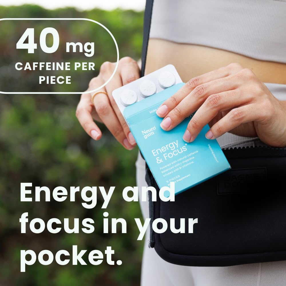 Neuro Energy & Focus Gum (Peppermint)-Shop