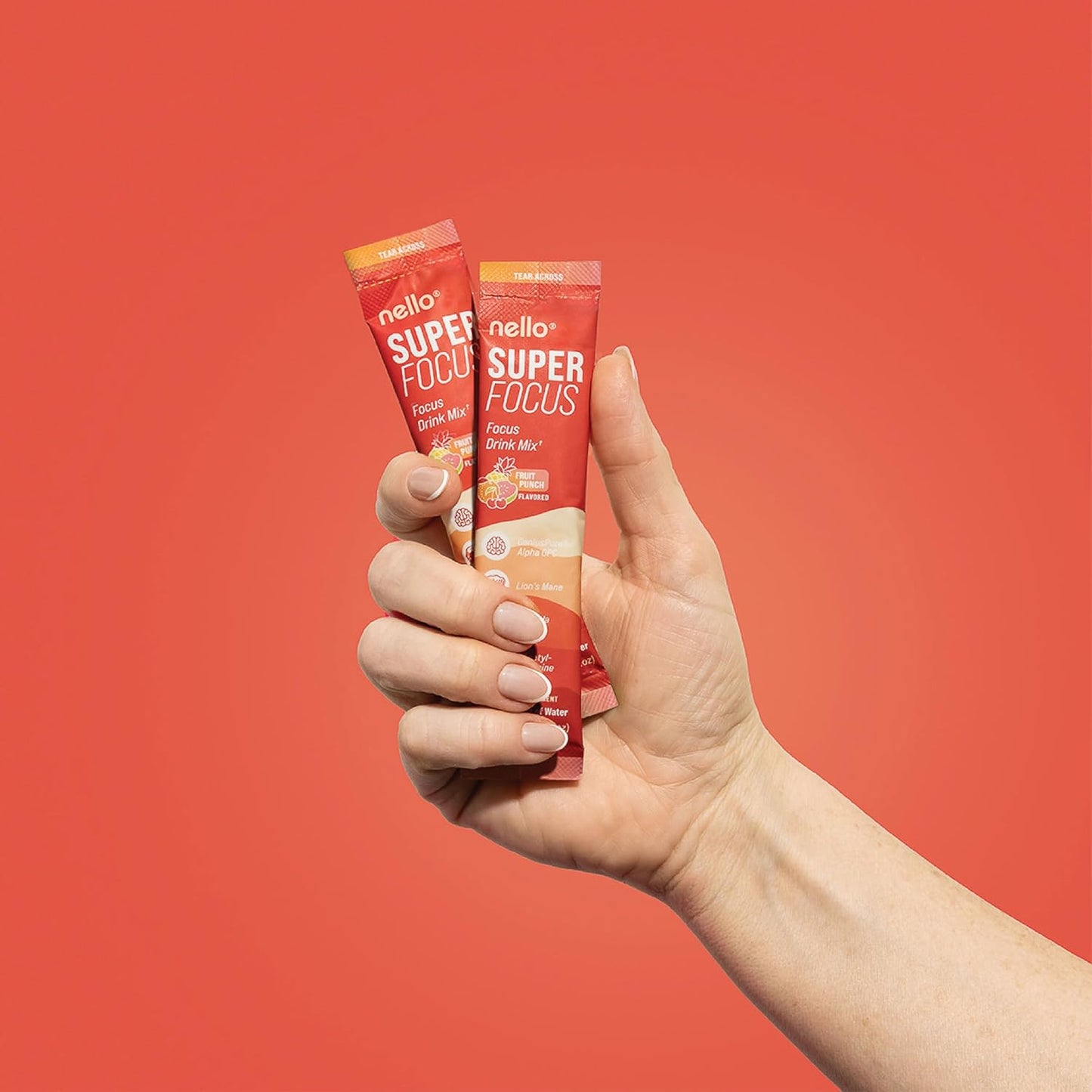 Drink Mix – Fruit Punch Flavor – Alpha GPC, Lion’s Mane, Rhodiola & N-Acetyl L-Tyrosine – Sugar-Free, On-The-Go Packets – 20 Servings-Shop