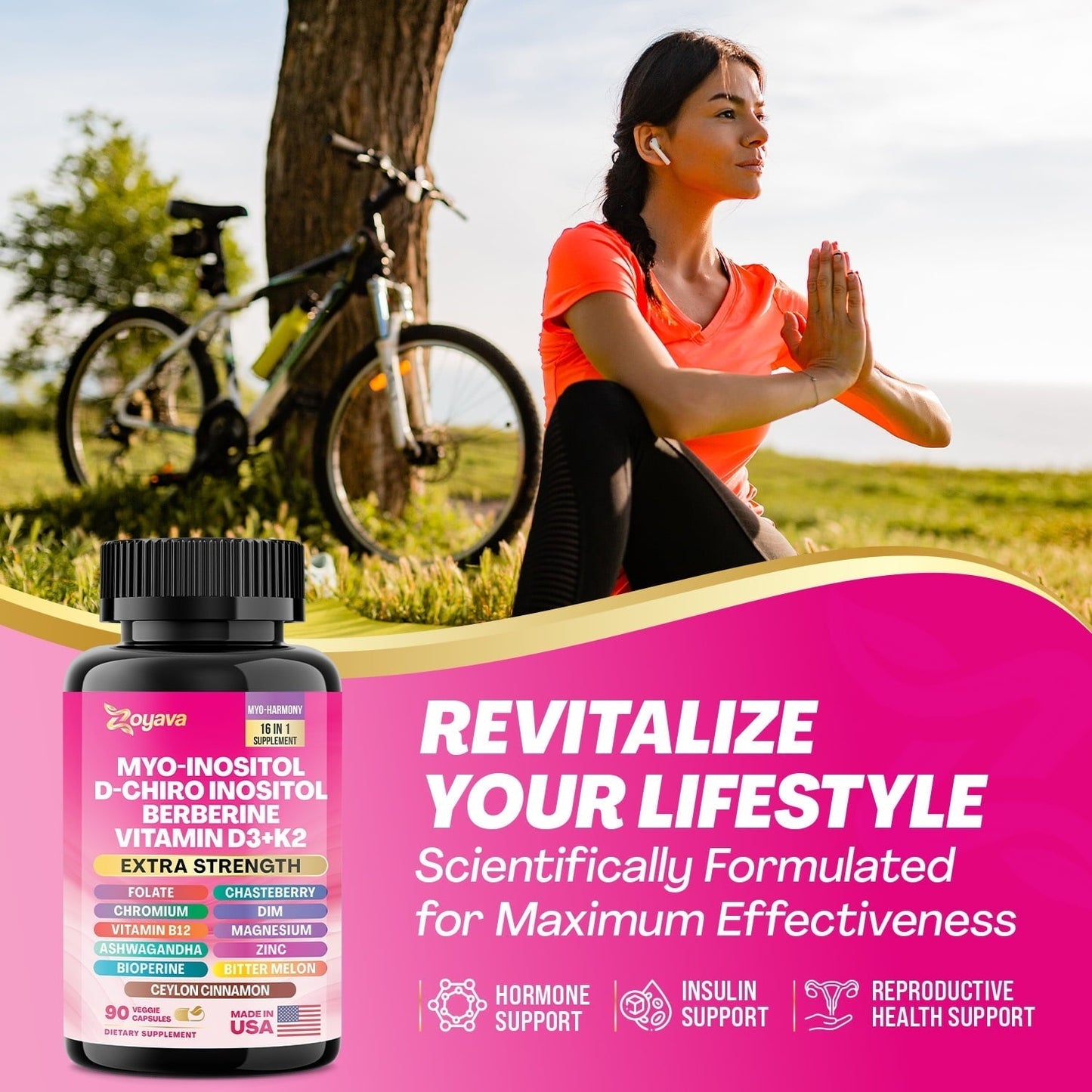Myo Inositol Supplement (90 Vegan Capsules)