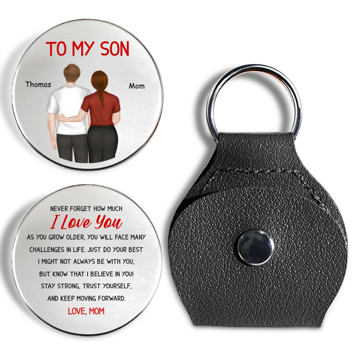 My Boy My Son From Mom - Personalized Custom Pocket Hug