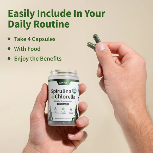 Gut Health Bundle,The 2-in-1 Gut Reset & Cellular Detox Duo: Spirulina & Chlorella Blend,Soothe & Restore Gut Health