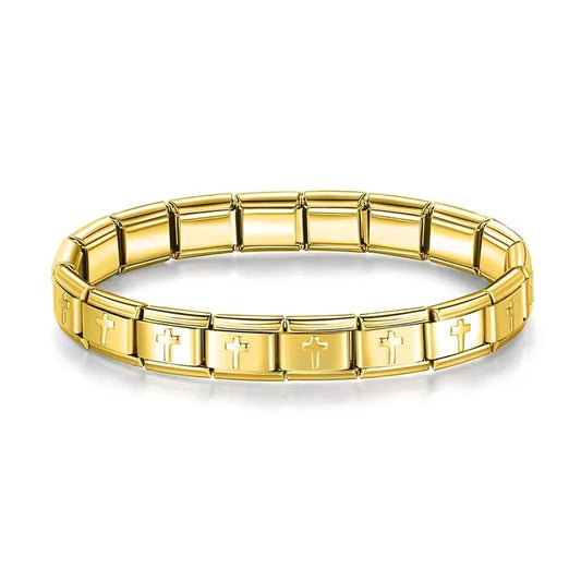 Italian Charm Bracelet(Cross)