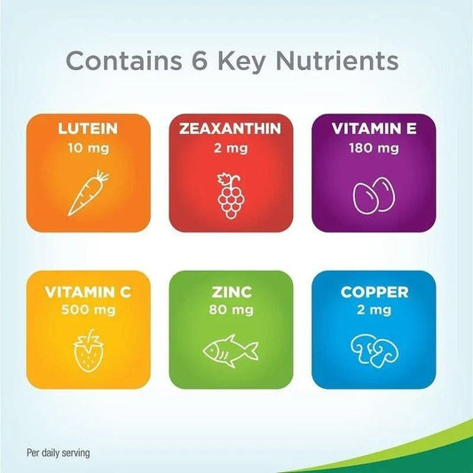 Zooone Lutein and Zeaxanthin Eye Vitamins Support Eye Health 90 Capsules
