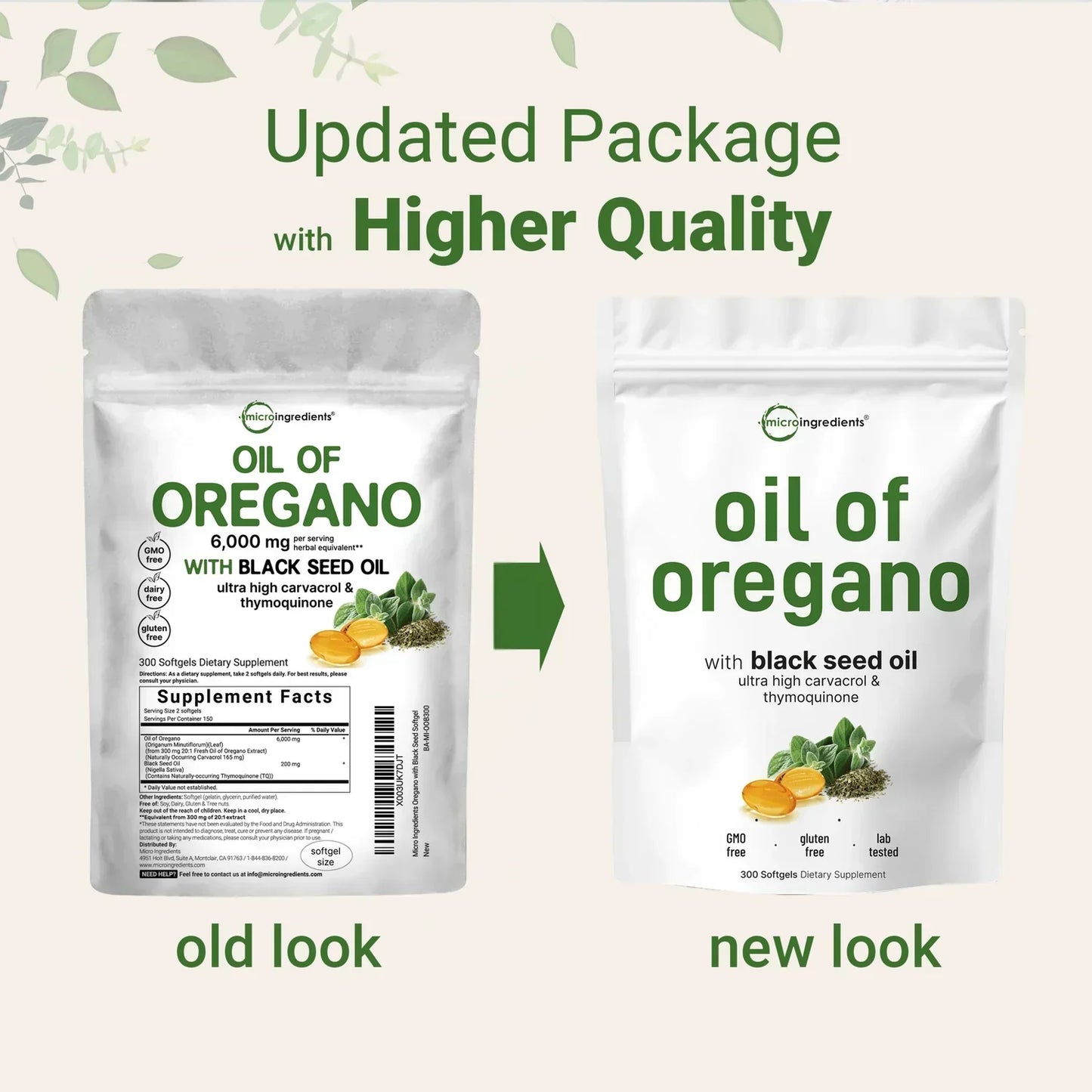 Oregano Oil with Black Seed Oil  Powerful Immune Support