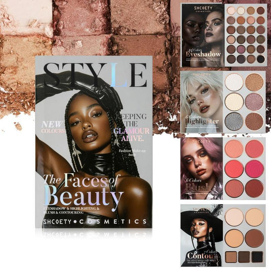 Professional Makeup Book Palette – Eyeshadow, Blush, Lipstick, Contour & Highlighter | Long-Lasting, Waterproof, Travel-Ready