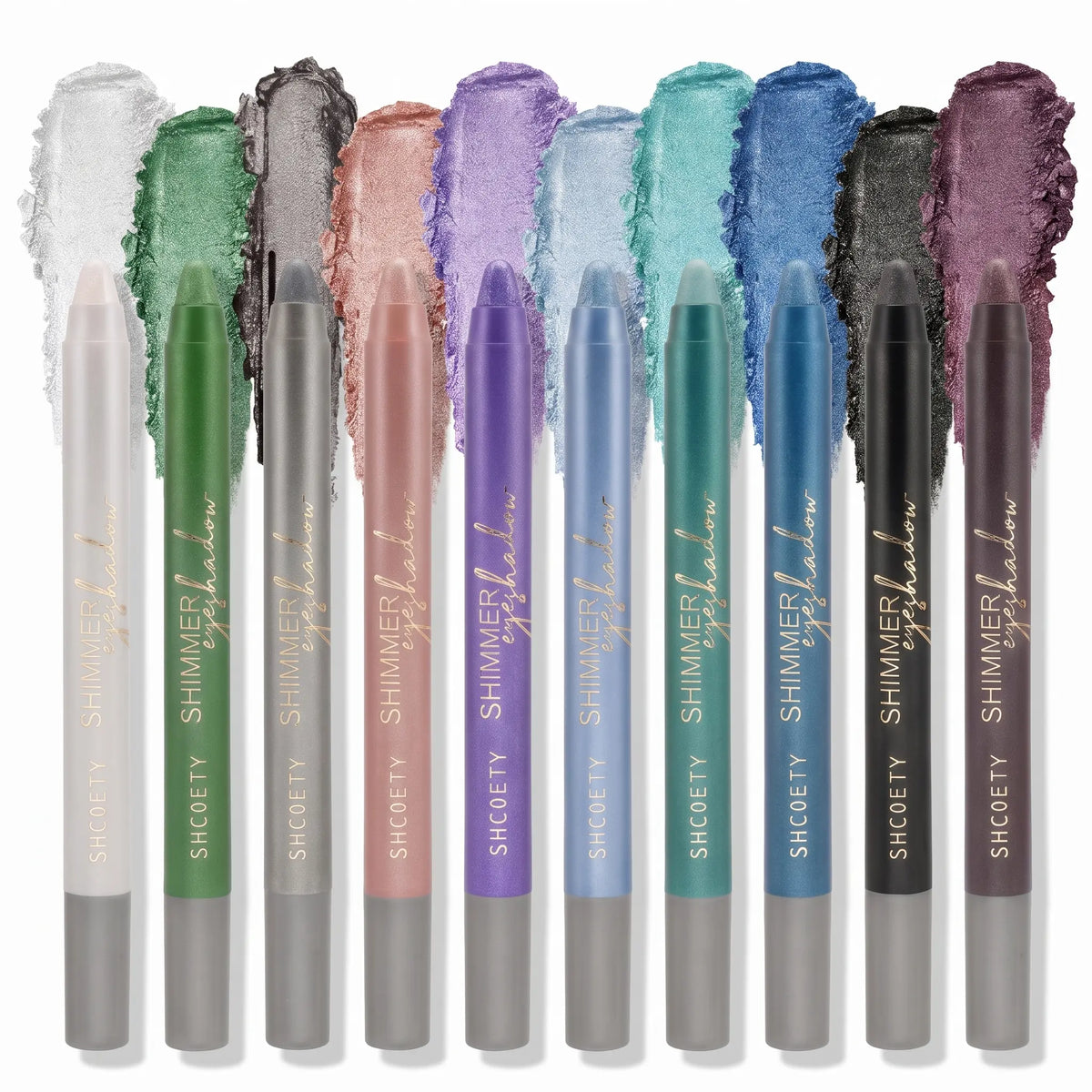 10-Color 3-in-1 Eyeshadow Stick, High Pigment Shimmer  Makeup Pen, Cream-to-Powder Waterproof Long-Lasting Formula, One-Swipe Easy Glide, Blendable Multi-Use Eyeshadow, Highlighter & Eyeliner #sohochiic chocolate eye liner