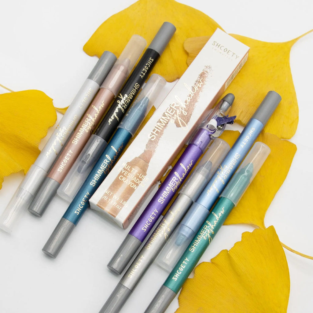 10-Color 3-in-1 Eyeshadow Stick, High Pigment Shimmer  Makeup Pen, Cream-to-Powder Waterproof Long-Lasting Formula, One-Swipe Easy Glide, Blendable Multi-Use Eyeshadow, Highlighter & Eyeliner #sohochiic chocolate eye liner
