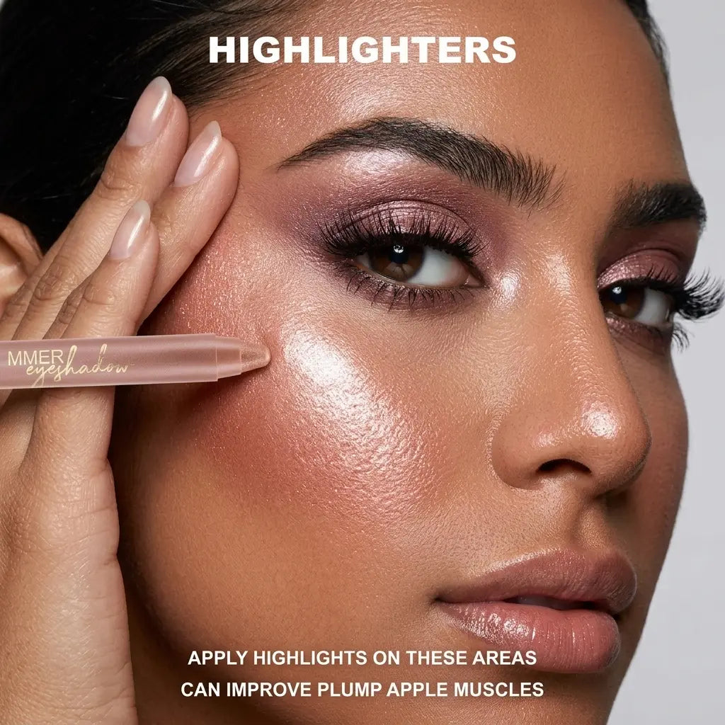 10-Color 3-in-1 Eyeshadow Pen for Beginners, Creamy Shimmer Eyeshadow Stick, High Pigment Waterproof Smudge-Proof Long-Lasting Makeup, One-Swipe Application, Blendable Multi-Use Highlighter & Eyeliner #sohochic eye liner chocolate