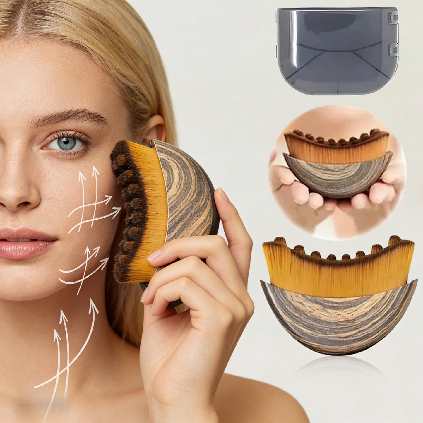 Final 3 hours 35% off:🔥Facial Brush Massage Eye and Neck Care Brush🔥