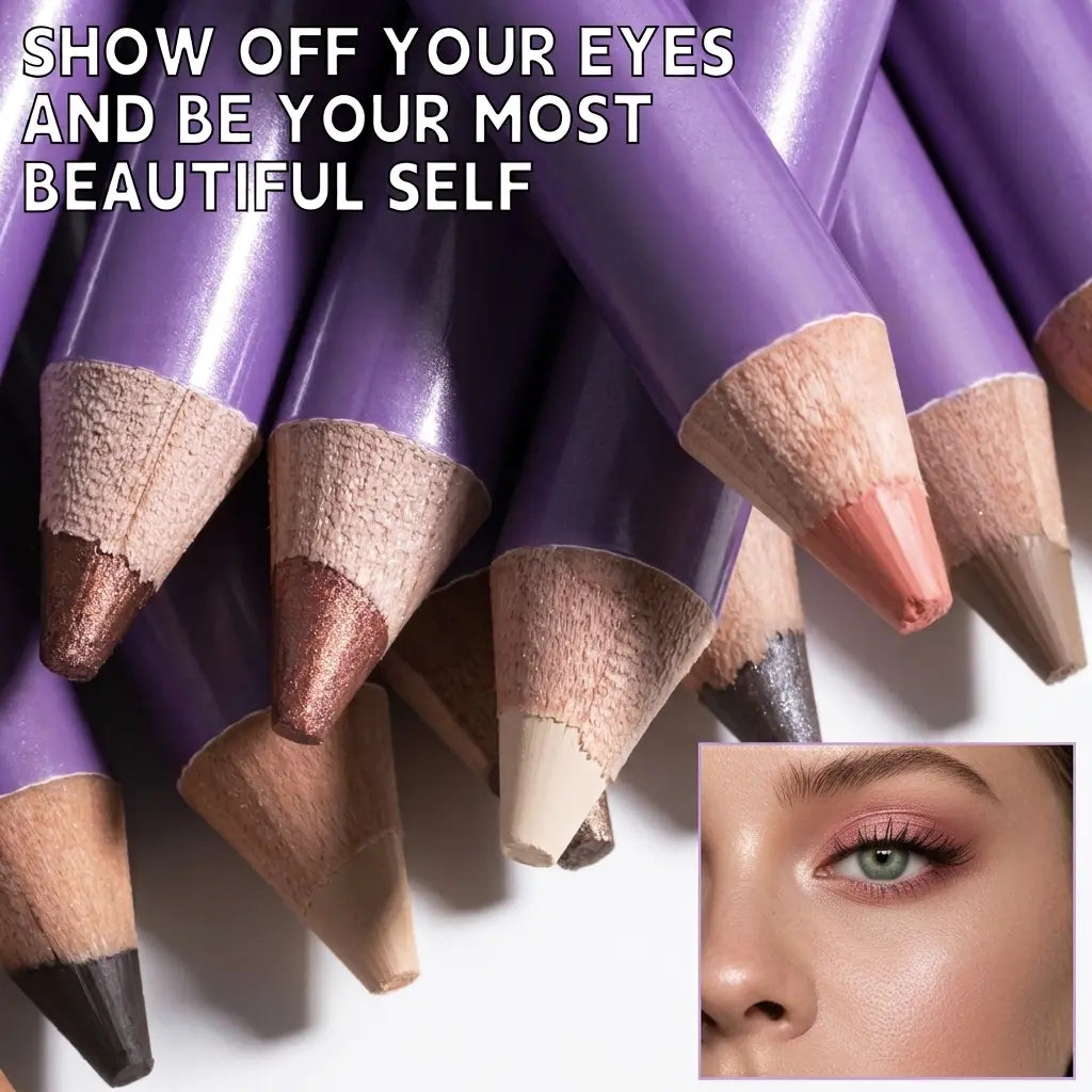 12-Color 3-in-1 Eyeshadow Stick Set, Shimmer Eyeshadow Pen, High Pigment Cream Eyeshadow, Waterproof Smudge-Proof Long-Lasting, One-Swipe Easy Glide, Blendable Multi-Use Highlighter & Eyeliner sohochic