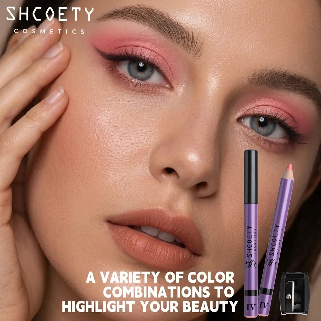 12-Color 3-in-1 Eyeshadow Stick Set, Shimmer Eyeshadow Pen, High Pigment Cream Eyeshadow, Waterproof Smudge-Proof Long-Lasting, One-Swipe Easy Glide, Blendable Multi-Use Highlighter & Eyeliner sohochic
