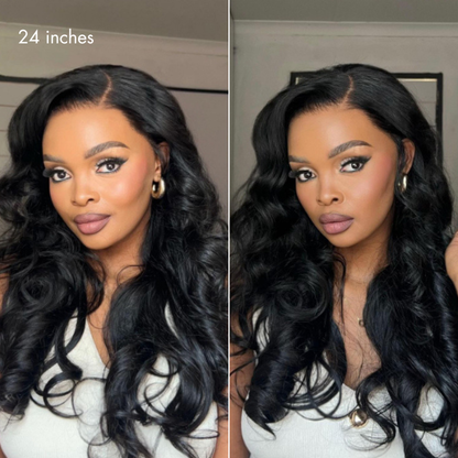 NatureMAX™ 200% / 250% Density Loose Wave Glueless 13x6 HD Lace Front Wig Human Hair Pre-Cut Lace Flexi-Fit Drawstring Cap