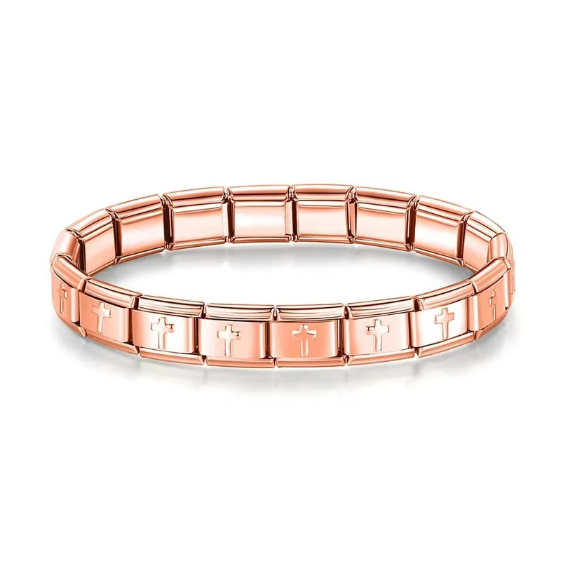 Italian Charm Bracelet（Cross）