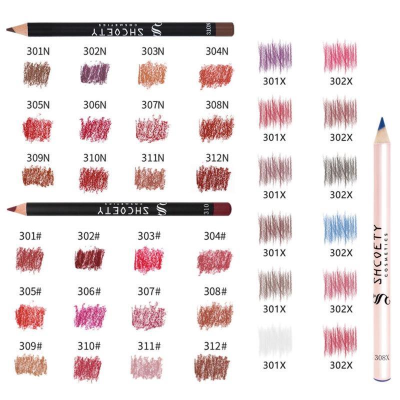 12-Piece Matte Lip Liner Set | Precision Tip for Perfect Lips | Long-Lasting, Waterproof & Smudge-Proof | All Shades for Daily & Glam Looks