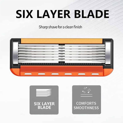 48-Piece Men's Razor Blade Replacement Set with Free Handle - Ultra Sharp Stainless Steel Blades for Smooth Shaving, Long Handle Double Edge Razor Blades, Travel Carry Handling Manual Shaver(24pcs)-Shop
