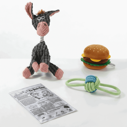 BELO 4-Pack Dog Toy Set – Chew, Squeaky & Interactive