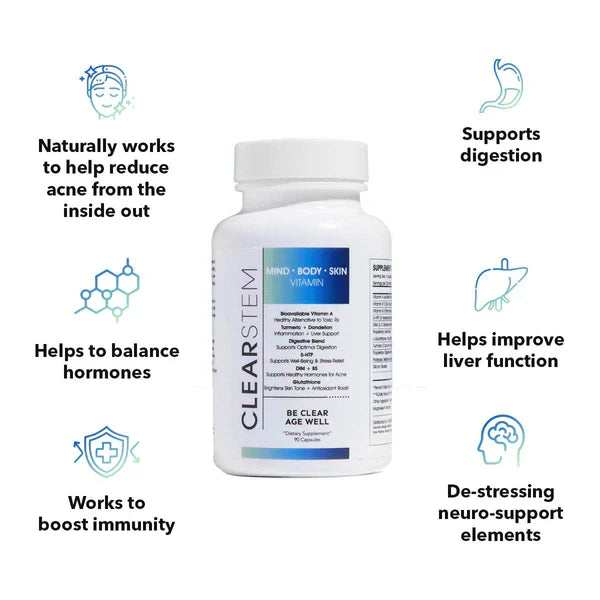 Vitamin Supplement – Hormonal Acne & Skin Balance Formula – 90 Capsules