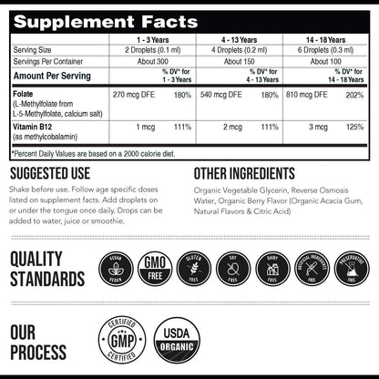 Kids Methylfolate Plus B12 Cofactor-Shop