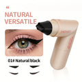 2-in-1 90° Rotating Winged Eyeliner Stamp Pen, Dual-Ended Eyeliner Shades Pen with Built-In Liner - Smooth, Aesthetic, Youth-Focused, Waterproof, Long-Lasting, Precision Tool for All Eye Shapes & Everyday Clean Girl (Natural Light Brown & Black)
