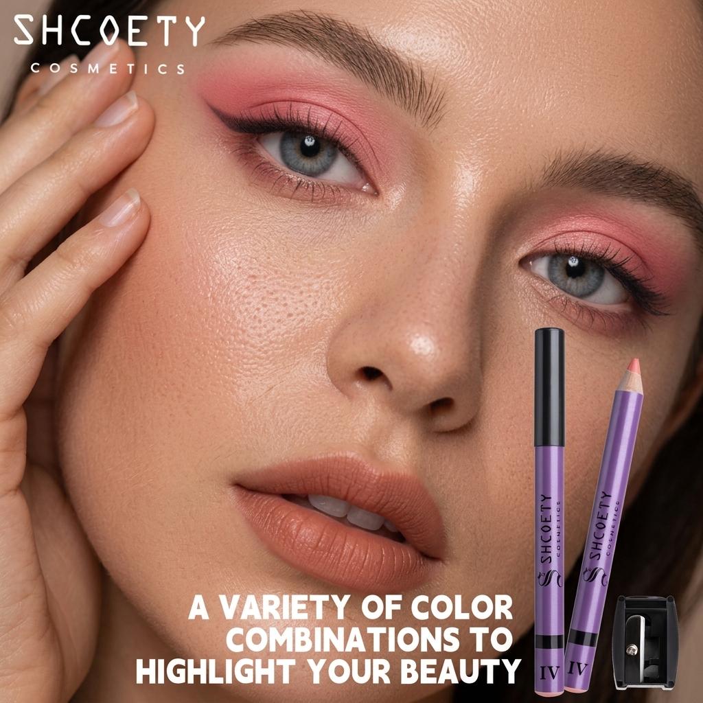 12-Color Eyeshadow Stick Set, Shimmer Eyeshadow Pen, High Pigment Cream Eyeshadow, One-Swipe Easy Glide, Blendable Long-Lasting Eye Makeup, Multi-Use Highlighter & Eyeliner sohochic