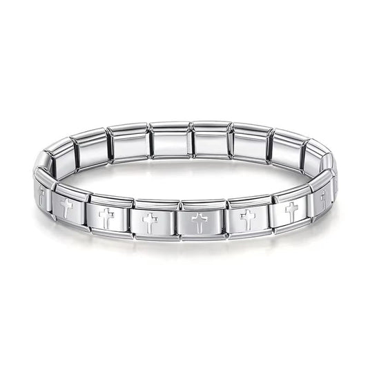 Italian Charm Bracelet（Cross）