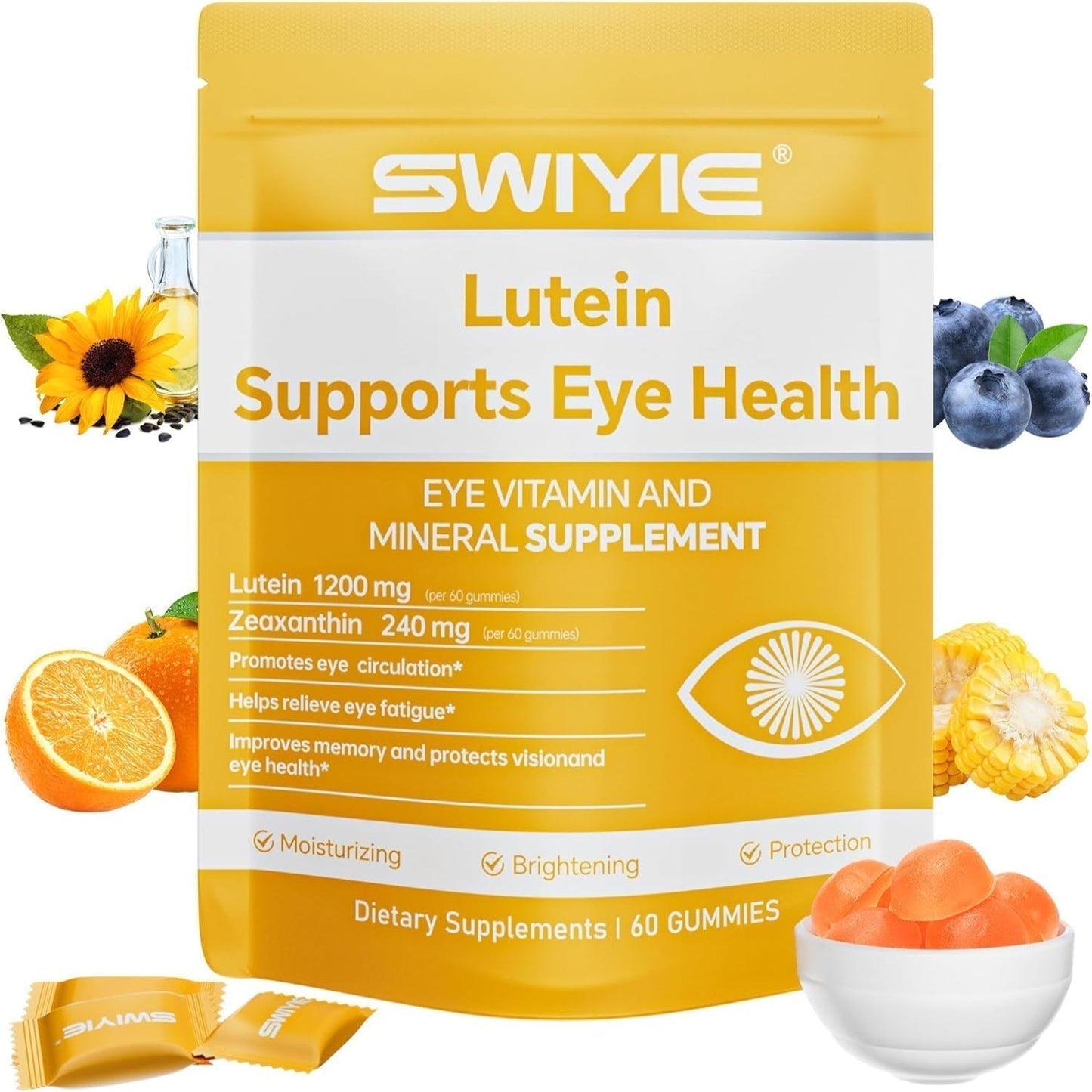 Lutein Gummies for Eye Health – Vision Support Eye Vitamins | Blueberry Flavor | 60 Gummies-Shop