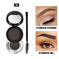 Dual-Layer Eyebrow Powder & Gel Set with Brush - Perfect Brows Set, Eyebrow Thickener, Waterproof Transfer-Proof Long-Lasting Natural 3D Brow Styler Gel for Adults, Easy-to-Apply All-Skin-Types Daily Cosmetic, sohochic