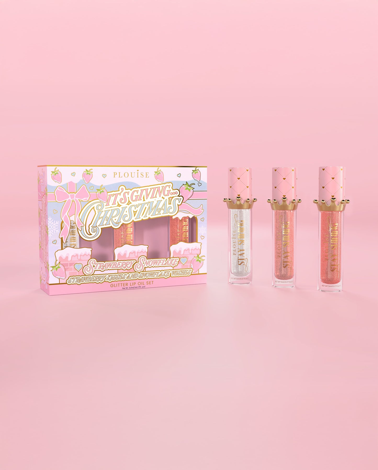 P.Louise It's Giving Christmas Lip Oil Set