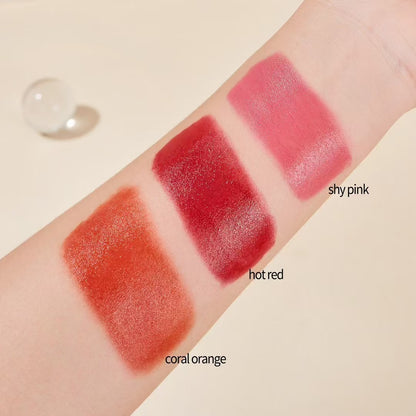 3-in-1 Blush Stick 3-Piece Set - Red Orange Pink Shades for Special Occasions - Perfect for Black Friday Thanksgiving or Christmas