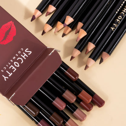 12 Color Lip Pencil Matte