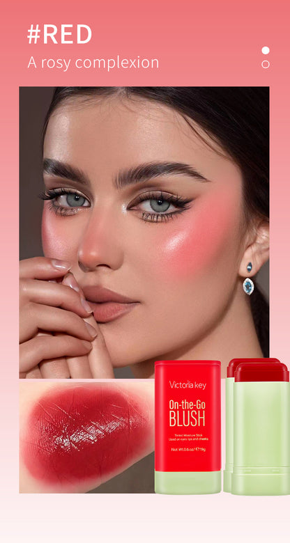 3-in-1 Blush Stick 3-Piece Set - Red Orange Pink Shades for Special Occasions - Perfect for Black Friday Thanksgiving or Christmas