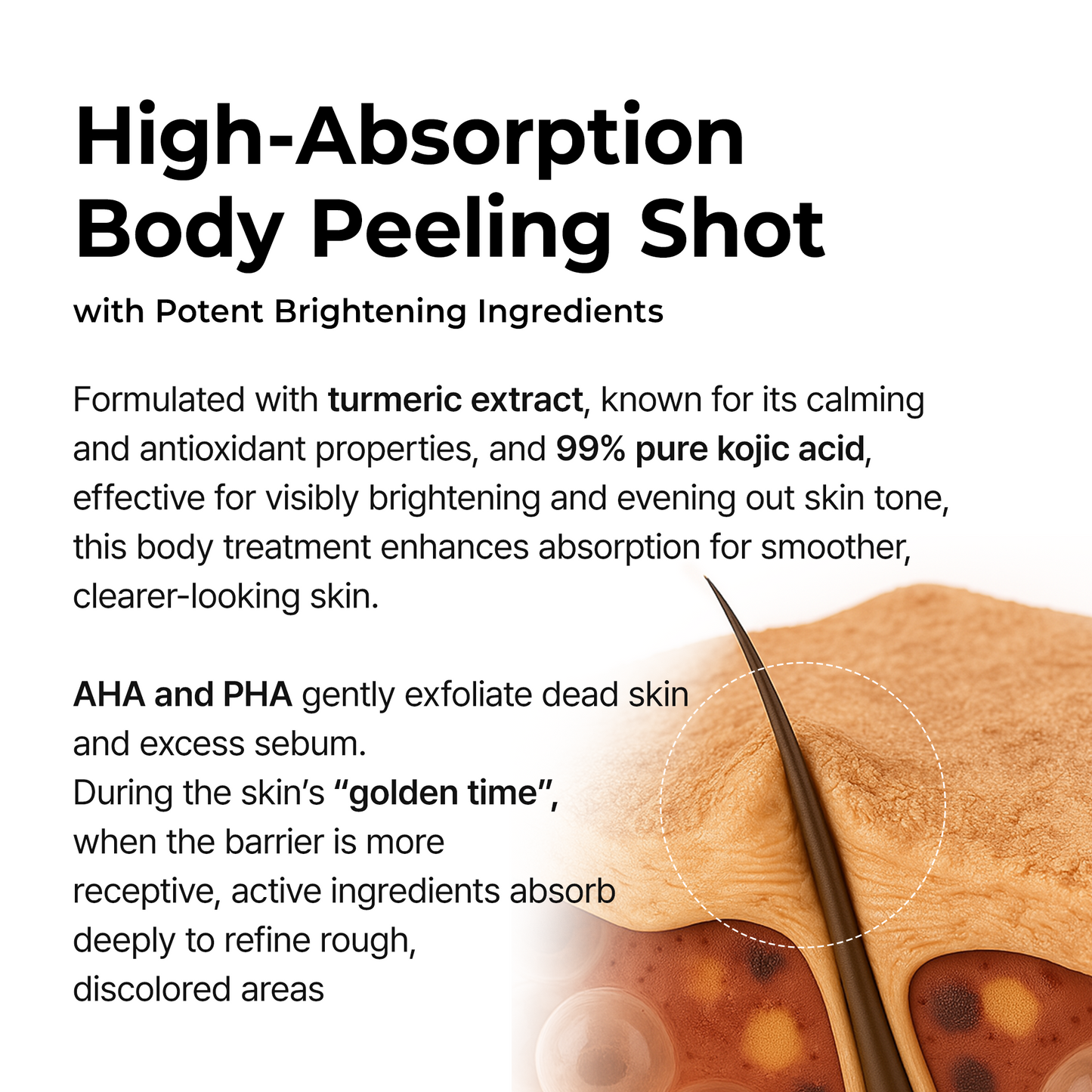 Peel Shot Keratin Care Kojic Acid Turmeric Spray-Shop