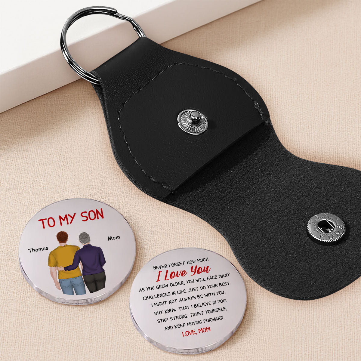 My Boy My Son From Mom - Personalized Custom Pocket Hug