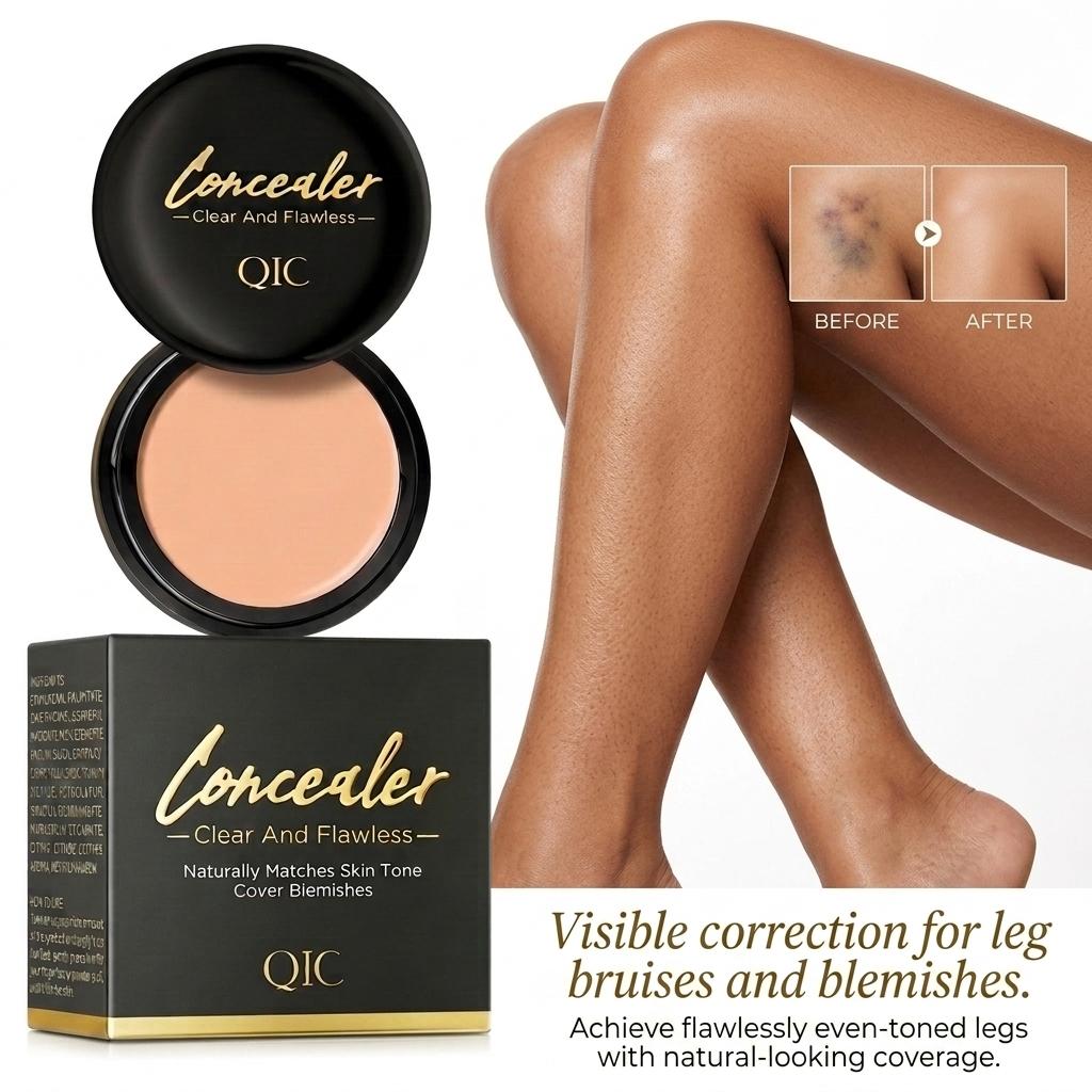Silky Full Coverage Cream Concealer Pot - Under Eye Concealer for All Skin Types, Waterproof, Transfer-Proof, Crease-Resistant, Hydrating, Smooth Seamless Blend; Light Shade Blemish Eraser Balm (sohochic)