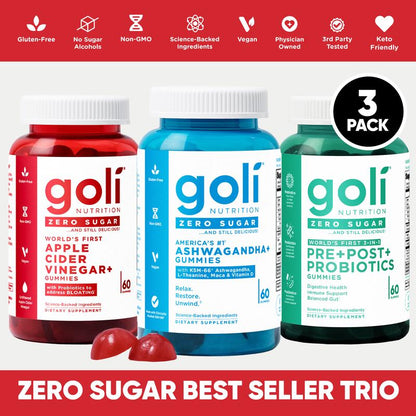 Probiotic Gummies – Prebiotic, Postbiotic & Probiotic 3-in-1 Formula,Vitamins B12 & D | Supports Gut Health, Reduces Bloating
