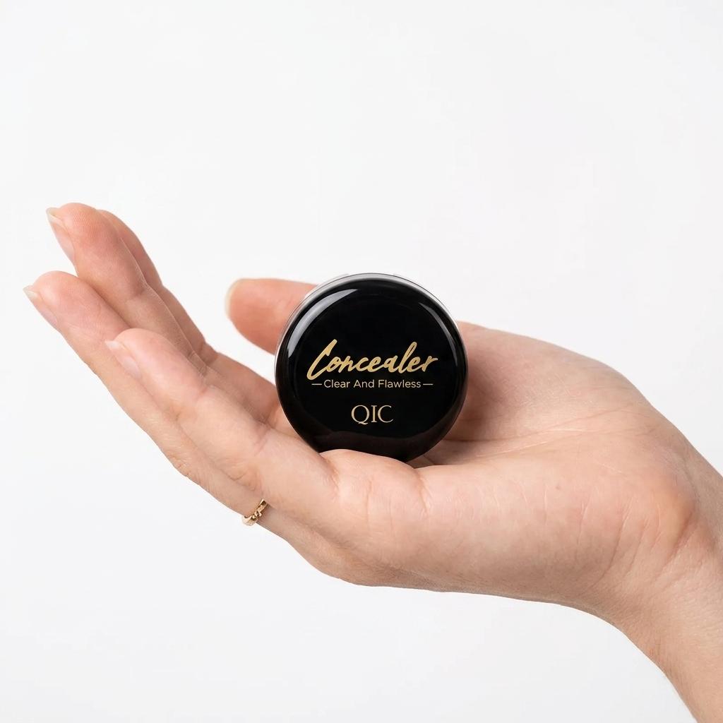 Silky Full Coverage Cream Concealer Pot - Under Eye Concealer for All Skin Types, Waterproof, Transfer-Proof, Crease-Resistant, Hydrating, Smooth Seamless Blend; Light Shade Blemish Eraser Balm (sohochic)