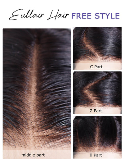 eullair Auburn Brown Color Wig Long Wavy 9x6 Deep Parting Glueless Wigs 250% Density