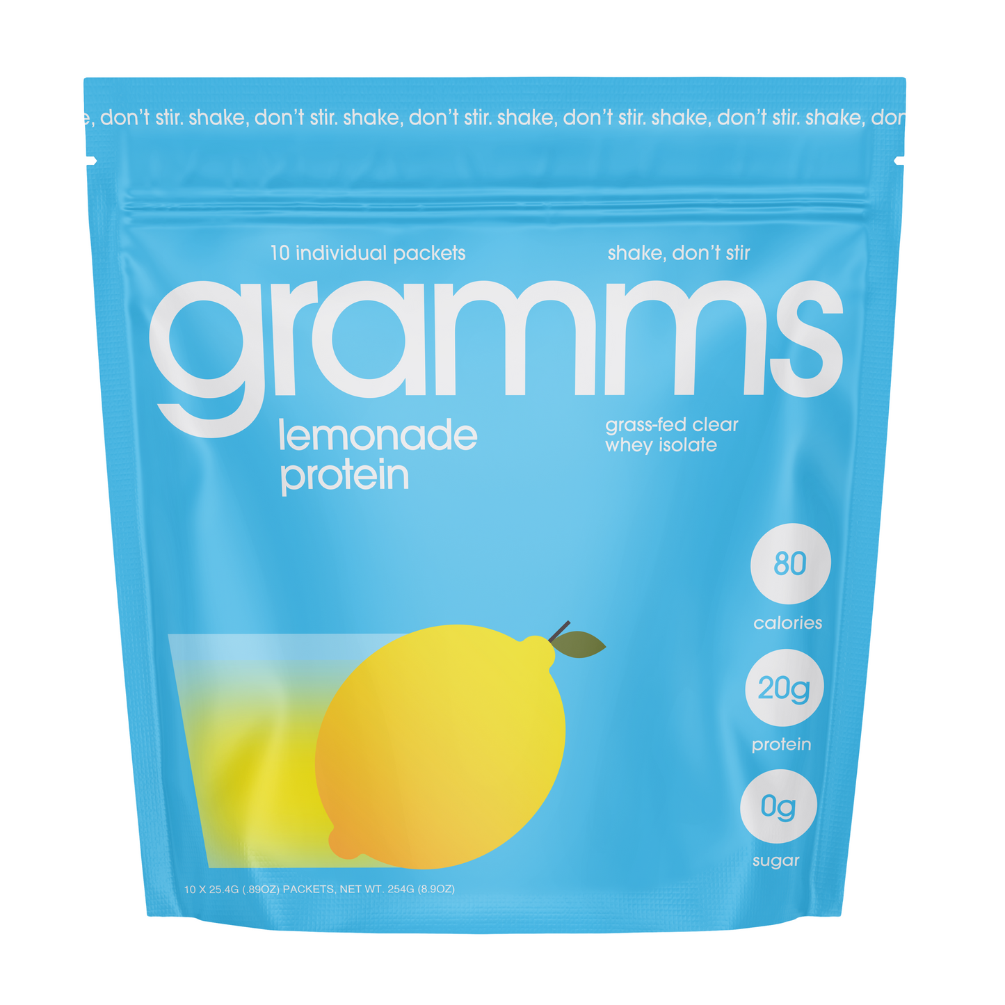 lemonade protein travel pack 450g