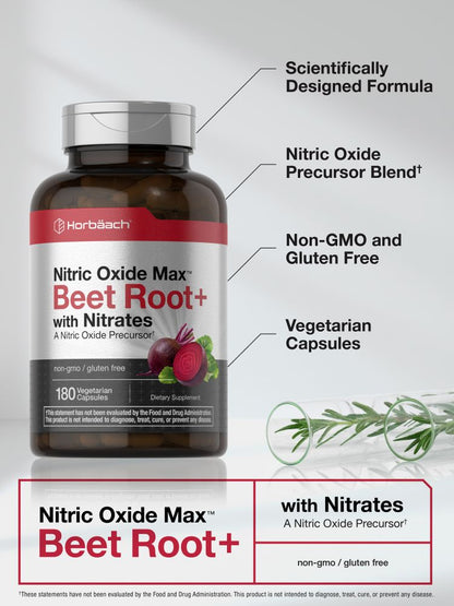 Nitric Oxide Max with Beet Root | 180 Capsules
