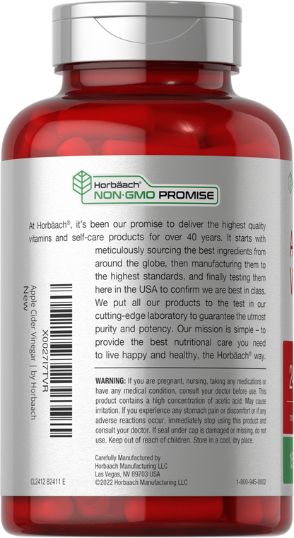 Apple Cider Vinegar 2400mg per serving | 150 Capsules