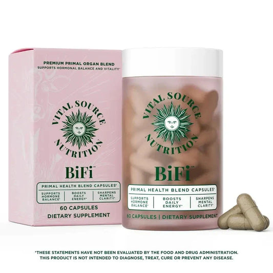 Vital Source BiFi Primal Organ Blend Capsules – Hormone Balance, Energy, Mental