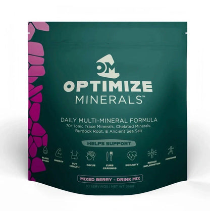 Optimize Minerals Multi - Mineral Daily Powder - Gluten Free, 30 Servings