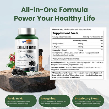 Flynew Ultra-High-Efficiency Shiraiji Extract, Contains L-Arginine, Pure-Shop