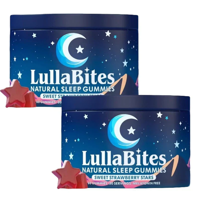 Natural Sleep Gummies - Made in USA - With 5-HTP, L-Theanine, Magnesium & Valerian Root - Melatonin Free - Vegan - Halal - Sugar, Gluten Free - Sweet Strawberry - 60 Gummies - 30 Servings